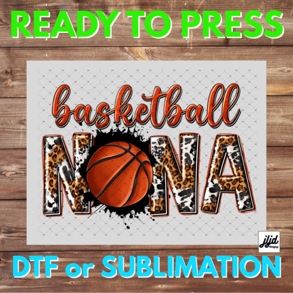 Basketball Nana | Graphic tee | Sports | Grandma | Mother's Day | DTF | Sublimation