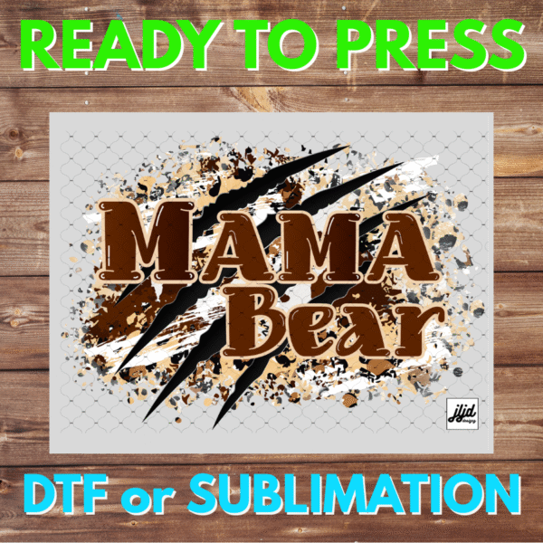 Mama Bear | Graphic tee | Mom | Mother's Day | cheetah | DTF | Sublimation