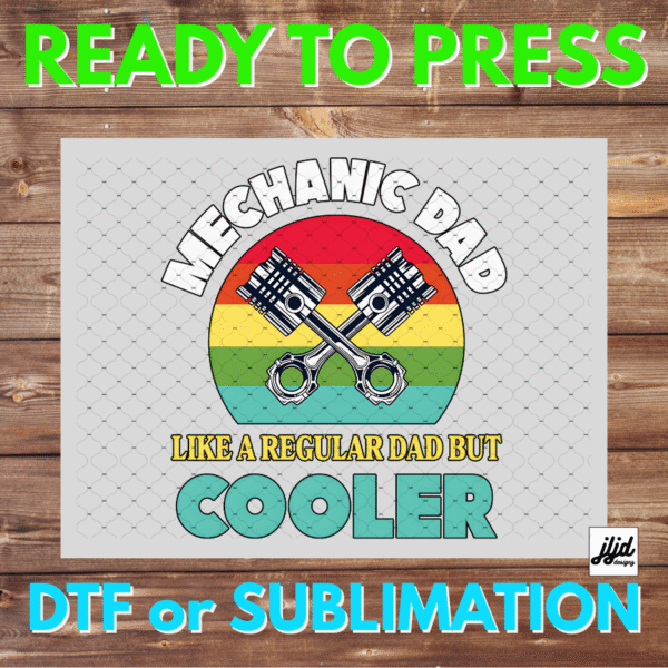 Mechanic Dad | Graphic tee | Cars | Father's Day | DTF | Sublimation