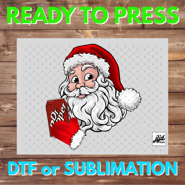 Santa Dr Pepper | Graphic tee | Christmas | DTF | Sublimation