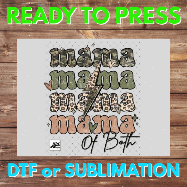 Mama of Both | Graphic tee | Mom | Boy Girl | Mother's Day | DTF | Sublimation