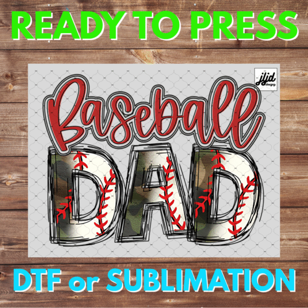 Baseball Dad | Graphic T Shirt | sports | Father | army | DTF | Sublimation