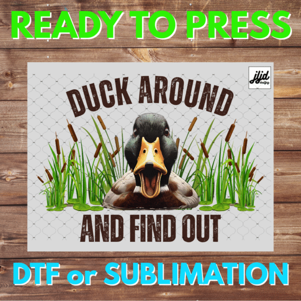 Duck Around Find Out | Graphic tee | goose | hunting | Father's Day | DTF | Sublimation