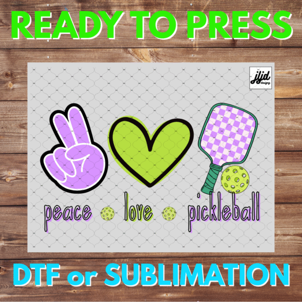 Peace Love Pickleball | Graphic tee | DTF | Sublimation