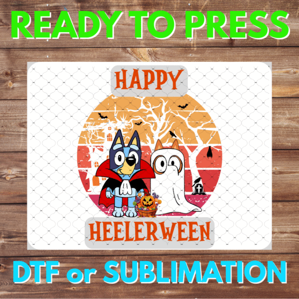 Happy Heelerween Bluey | Bingo | Halloween | DTF | Sublimation
