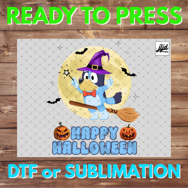 Bluey Happy Halloween | Graphic tee | Bingo | DTF | Sublimation