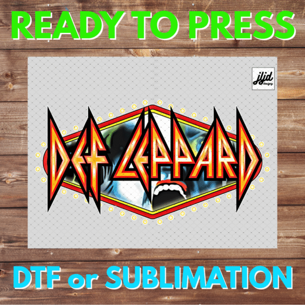 Def Leppard | Rock | Music | DTF | Sublimation