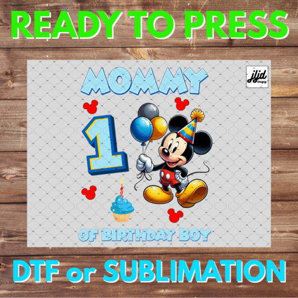 Family Birthday Boy Mickey | Personalize | Custom | Mouse | Graphic T Shirt | DTF | Sublimation