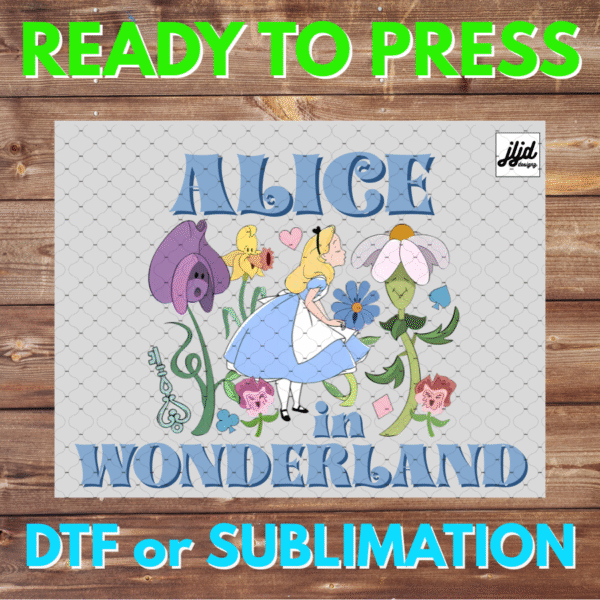 Alice in Wonderland | retro | DTF | Sublimation