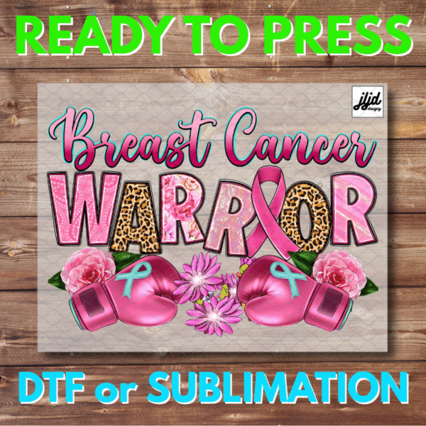 Breast Cancer Warrior | Survivor | Graphic T Shirt | DTF | Sublimation
