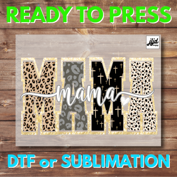 Mama | Nana | Mimi | Gigi | Nona | leopard cheetah | Custom | Personalize | Mother's Day | DTF | Sublimation