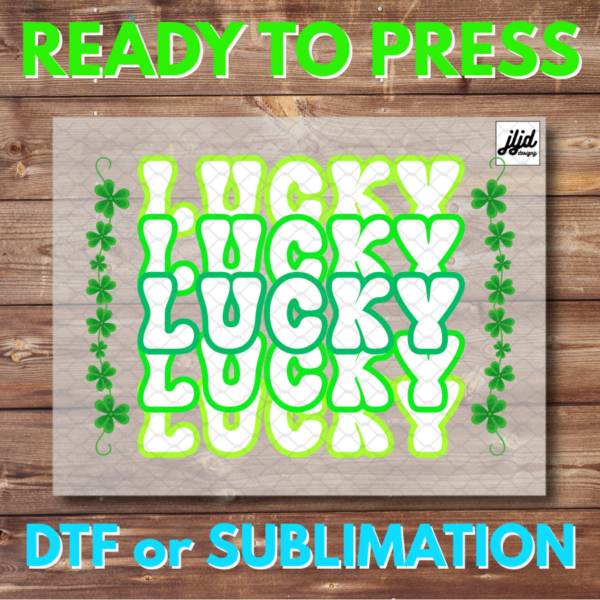 Lucky | St Patrick's Day | Graphic tee | Lucky | Clover | DTF