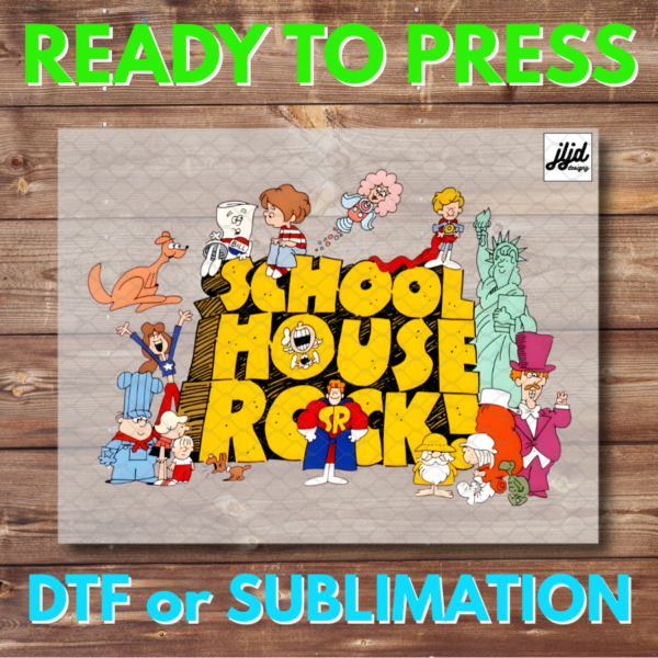 School House Rock | retro | children's show | cartoon | DTF