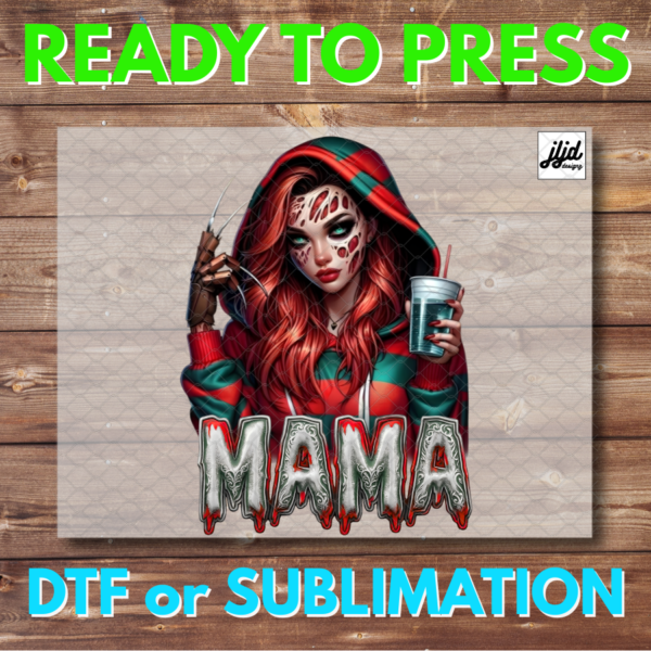 Mama Horror Halloween | Freddy | retro movie | DTF